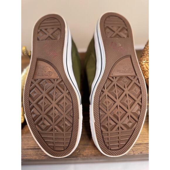 Converse Mid Top Fatigue Green & Orange GLOW IN THE DARK- Men 9/Women 11 - Picture 3 of 5